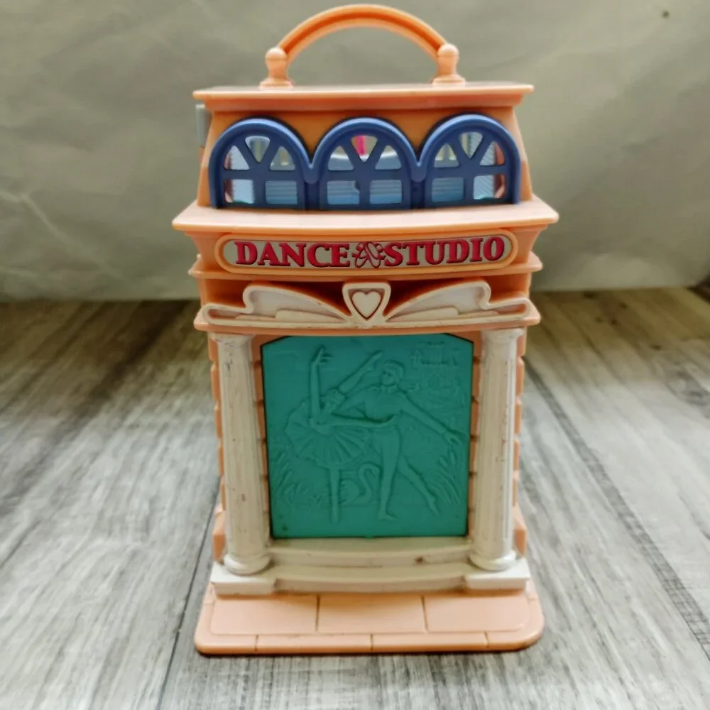 Fisher Price Sweet Streets Doll House Dance Studio Candy Shop 2 in 1